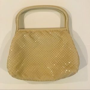 Vintage Ivory Enamel Mesh Purse